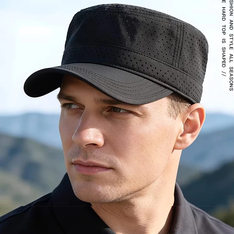 Large Brim Sun Hat 60-65cm Big Head Baseball Cap Breathable Thin Style for Dads Bald Heads Mountain Climbing