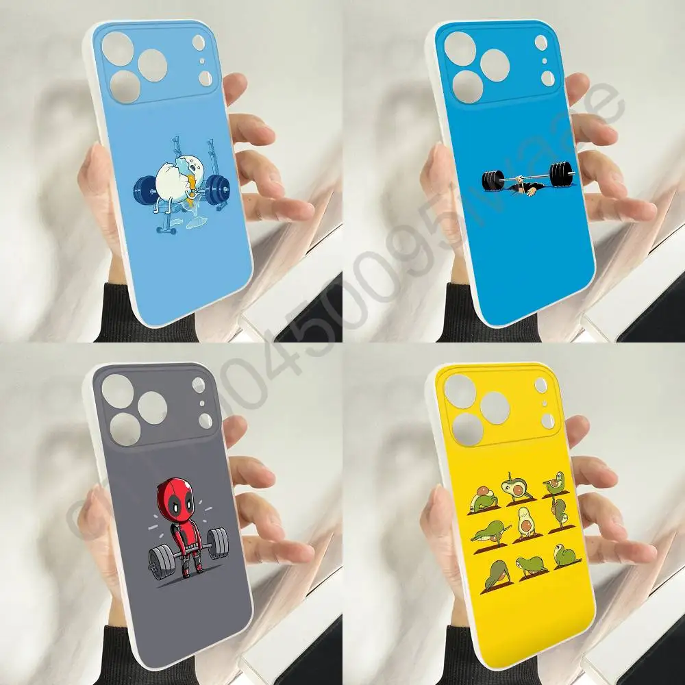 

Funny Gym Fitness Bodybuilding Phone Case For iPhone 11,16,15,14,13,17,12,Plus,E,Air,Mini,Pro,Max Magnetic Magsafe Soft Cover