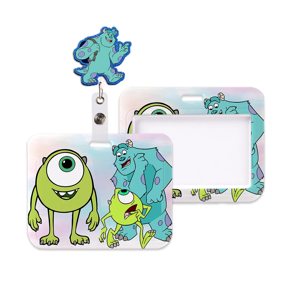 Disney Monster University Horizontal Lanyards Id Badge Holder Strap Work Card Bus Access Card Holder Keychains Accessories