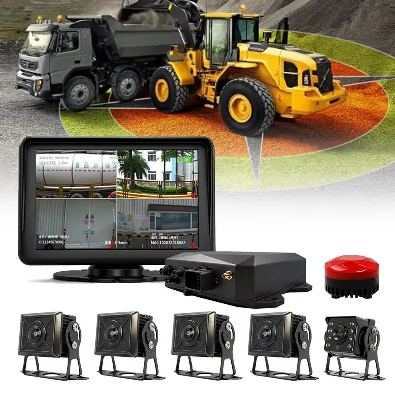 Hot sale Loader AI Pedestrian Alert Collision Avoidance with Proximity Warning and Blind Spot Detection Alarm