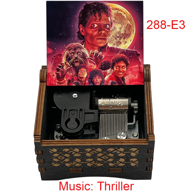 Hot sale Michaeles Thriller Music Box Jacksones Windup Musical box