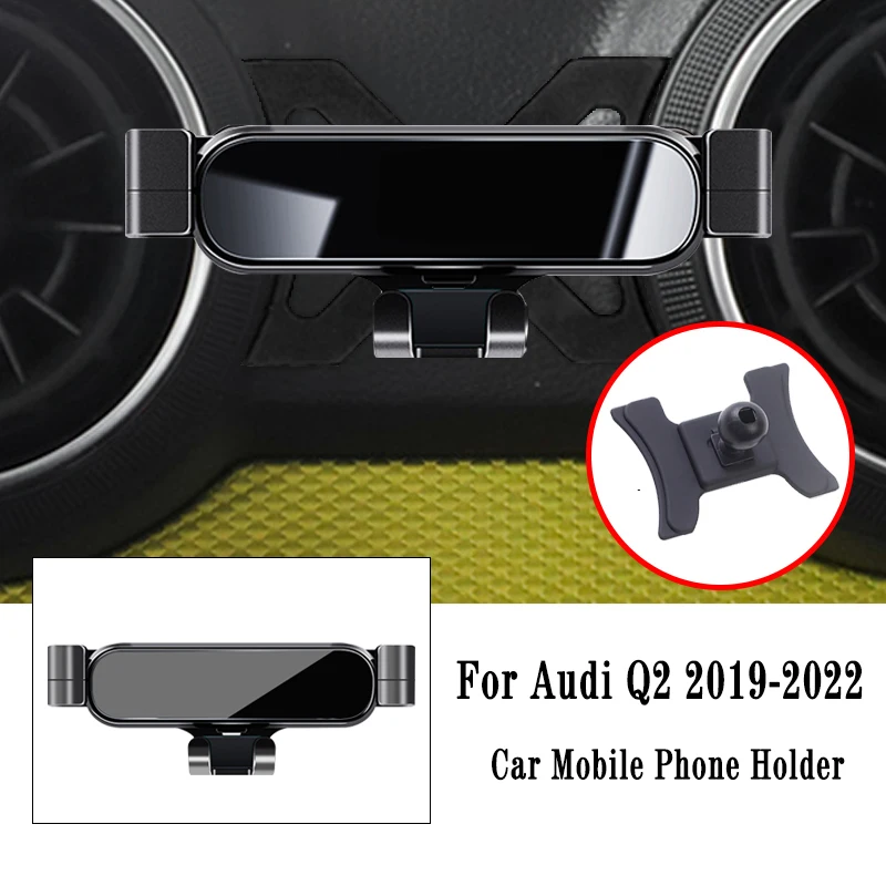 Car Phone Holder For Audi A3 S3 RS3 8V 8P Q2 GAB SQ2 A1 8X Sportback Gravity Navigation Bracket Outlet Clip Support Bracket