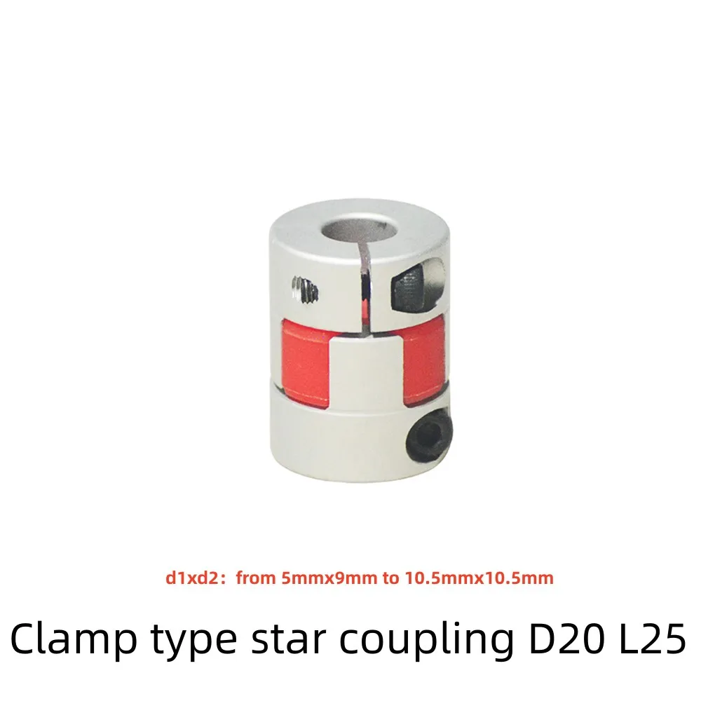 LINK CNC Motor red star BF Jaw spider plum Shaft Coupler Flexible Coupling D20 L25 6mm 6.35mm 7mm 8mm 10mm