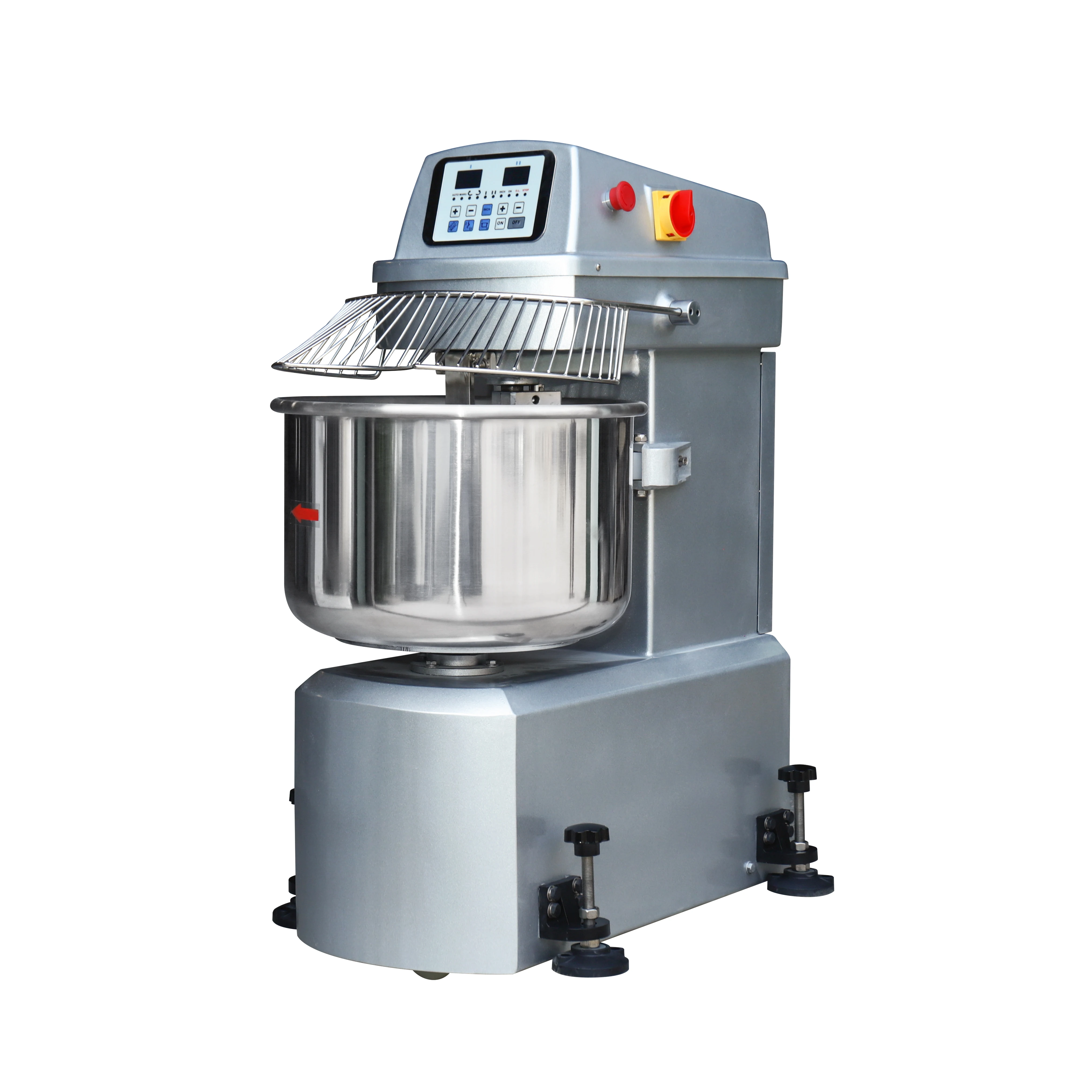 KNINO Professional Commercial Dough Mixer 100kg Capacity 260L High New Flour Milk Water Mill 750W Engine 380V Digital Display