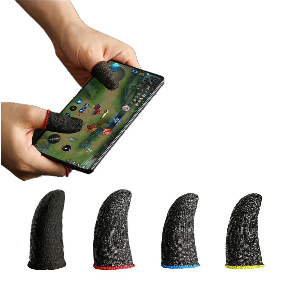 Finger Sleeves for Gaming, Gamer Thumb Sleeves Mobile Gaming Stabilizer Compression Support Sleeve for iPhone ipad Mobile Phone