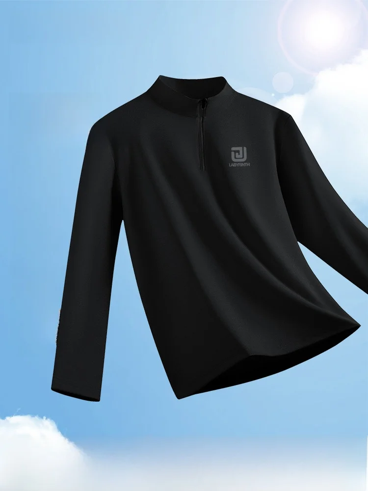 

Мужская футболка Long Sve Genio Lamode Qui Dry Training Sport Top Bla Running Base irt Loose Fit Modern Sle Geometric...