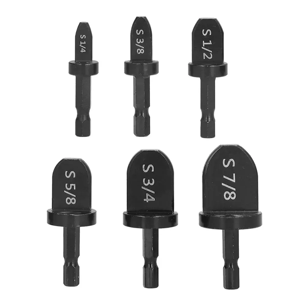 5/6pcs Expander Copper Pipe Drill Bit Flaring Triangle Handle Pipe Expander Set Expansion Type Air Cond