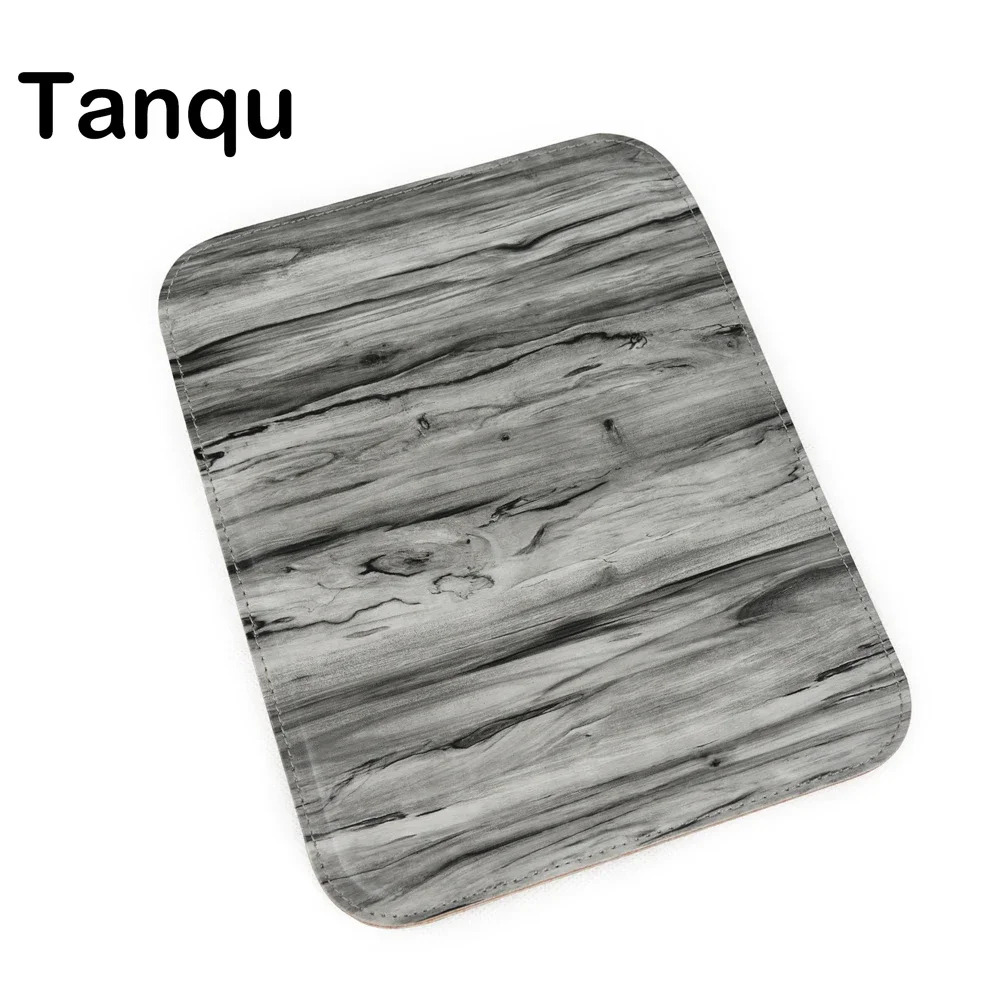 

TANQU New Wood grain pattern PU Leather Flap Cover lid Clamshell with Magnetic lock Snap Fastener for Obag O Pocket bag