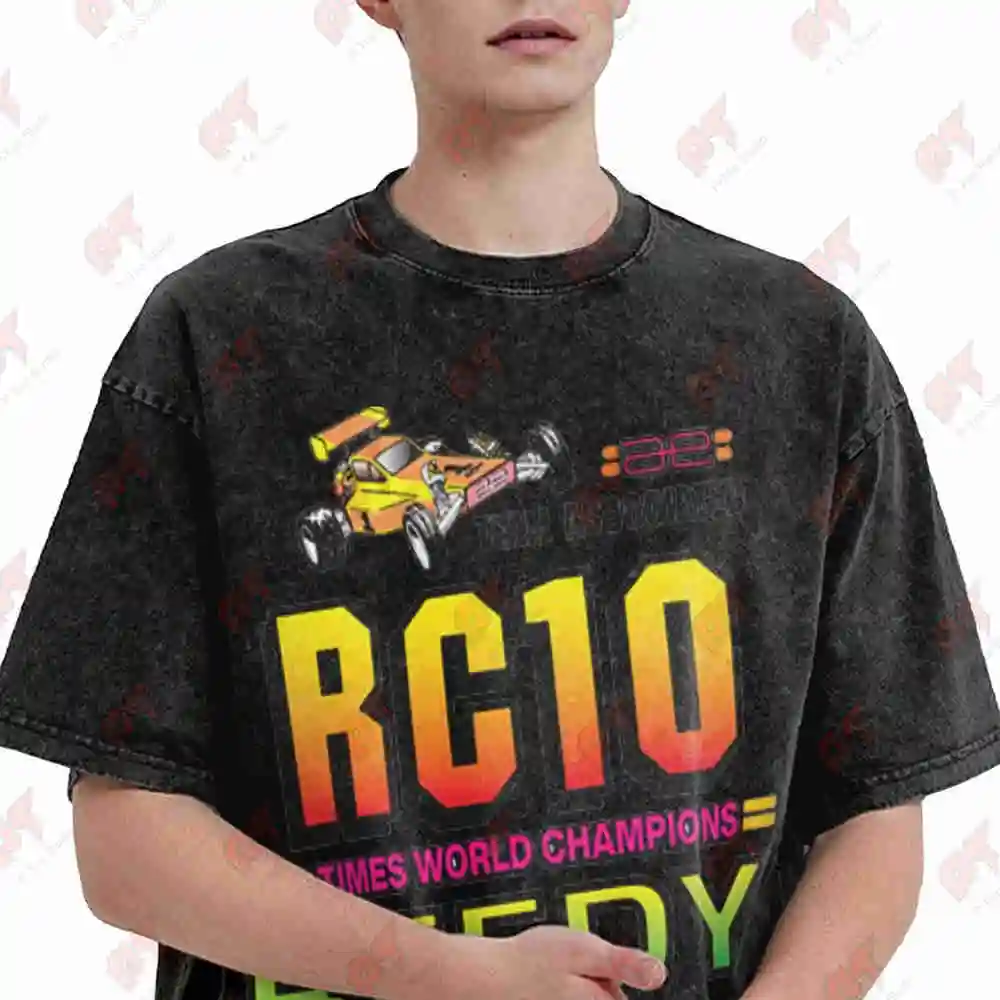 Team Associated RC10 Reedy 1991 Vintage Washed Tee Pure Cotton T-Shirt