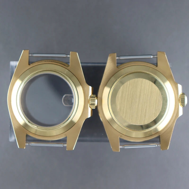 NH35 40mm GMT Ceramic Insert Watch Case For Seiko NH34 NH35 NH36 NH38 4R36 Miyota8215 ETA2824 Movement Sapphire Glass 120 clicks