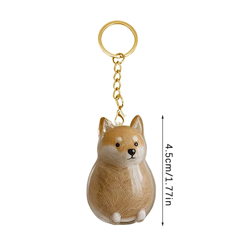 Clear Puppy Hair Memorial Keepsake Capsule Pet's Dog Fur Container Pet Lovers Home Display Gifts DIY Pendant Keychain Decor
