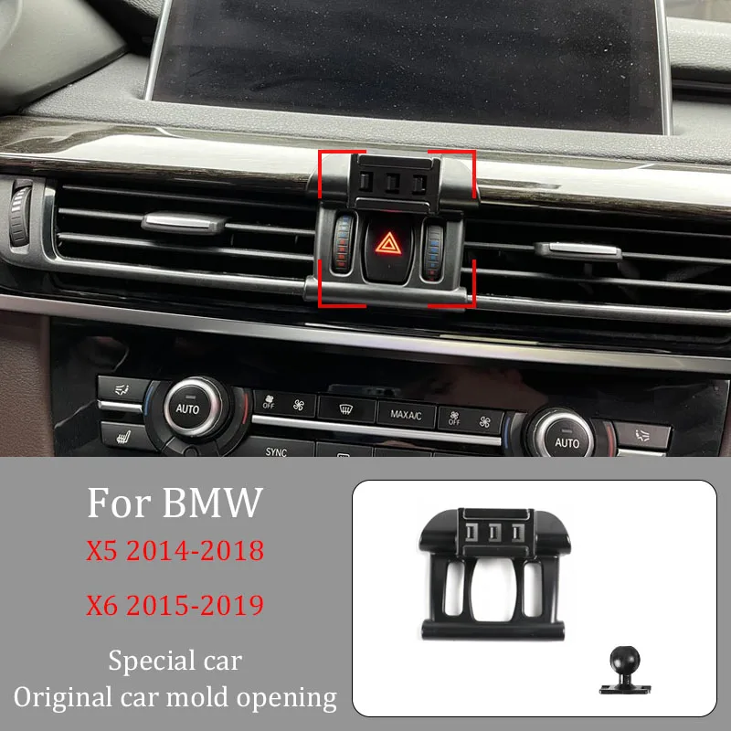 

For BMW X5 14-18 X6 15-19 Car Infrared Induction Mobile Phone Wireless Charging Bracket DIY Custom Pattern Navigation Bracket