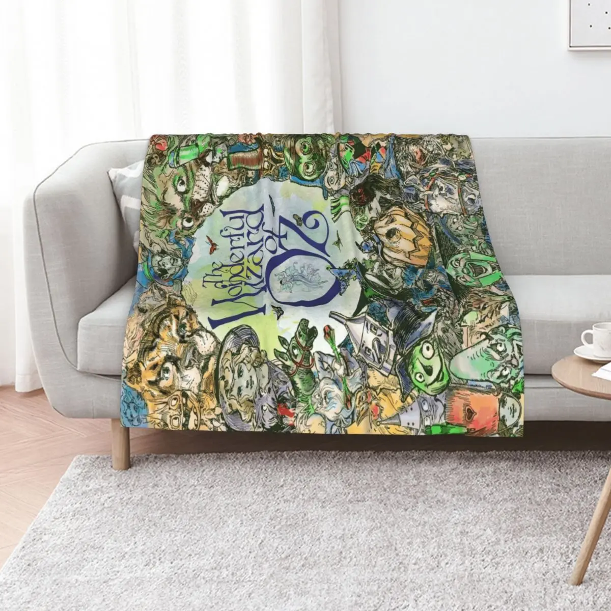 Original Wizard of Oz Character montage Throw Blanket Luxurious Soft Blanket Holiday Gift for Family