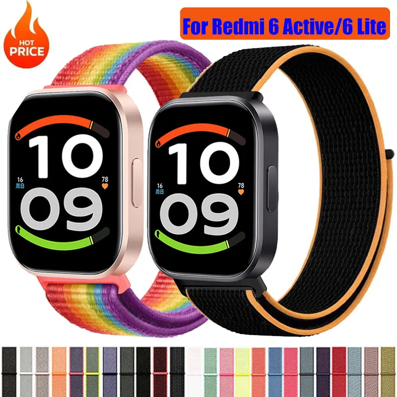Bracelet Nylon Loop For Redmi Watch 6 Lite/6 Active/6 5 4 Breathable Sport Band For Xiaomi Miband 10 Pro 9 Pro 8Pro Strap Correa