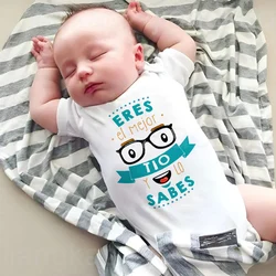 You're The Best Uncle You Know That Print Baby Bodysuit Newborn Short Sleeve Romper Fuuny Infant Clothes Jumpsuit Gift for Uncle