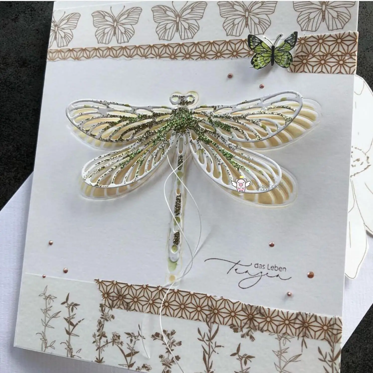 Piggy Craft metal cutting dies cut die mold New Dragonfly Scrapbook paper craft knife mould blade punch stencils dies
