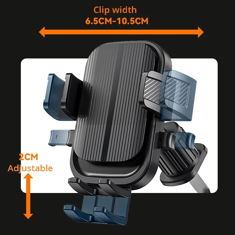 Гибкий автомобильный держатель для сотового телефона, крепление для телефона для автомобильного вентиляционного отверстия, универсальный автомобильный держатель для телефона с автоматической блокировкой для большинства