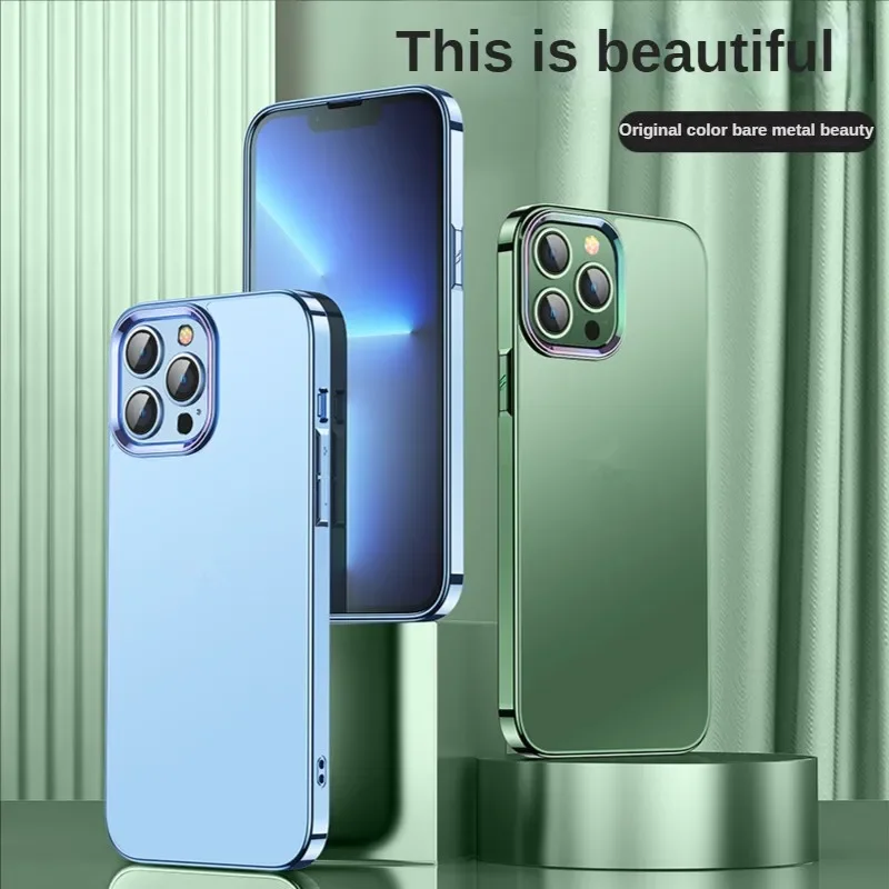 

Original Color Case For iPhone14 12 11 Pro Max Case Metal Lens Protective For Apple 14 Plus 13 Pro max Cover