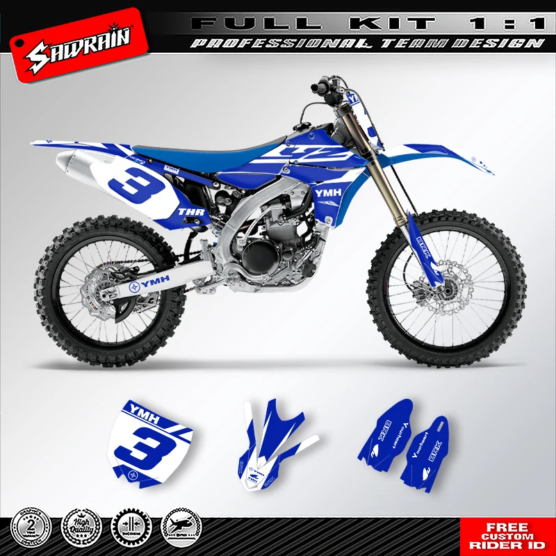 

Наклейка на мотоцикл Sawrain, набор наклеек с графикой команды для YAMAHA YZF 450 2010 2011 2012 2013 006