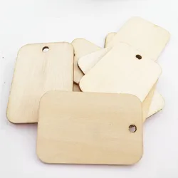 Unfinished Nature Wood Slice Tags Blank Wooden Hanging Label With Rope for Wedding Birthday Party Decor DIY Bookmark Craft 25pcs