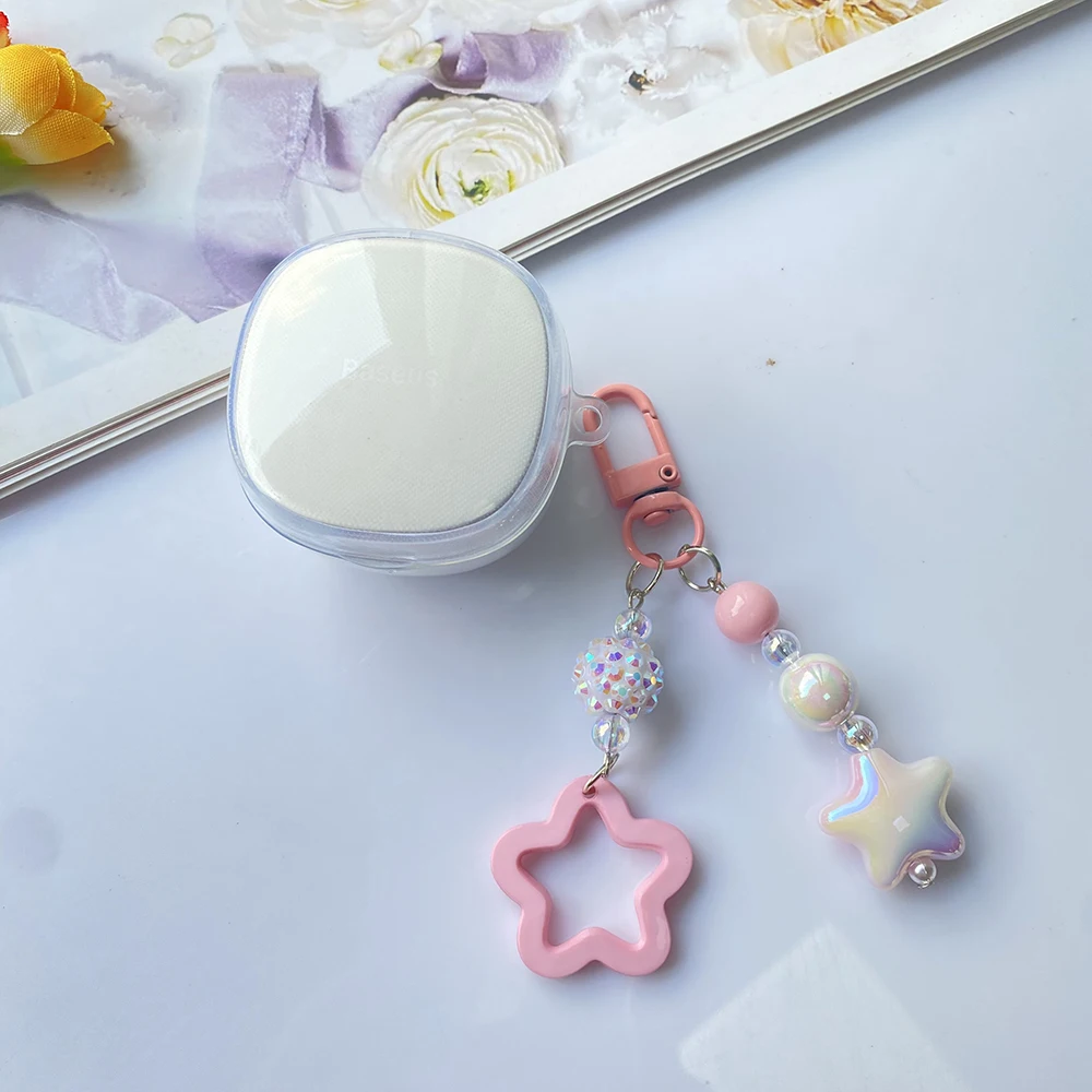 Прозрачный чехол для Samsung Galaxy Buds live/2pro/Buds FE, чехол с мультяшной звездой/силиконовый чехол для наушников Galaxy Buds2 pro, чехол