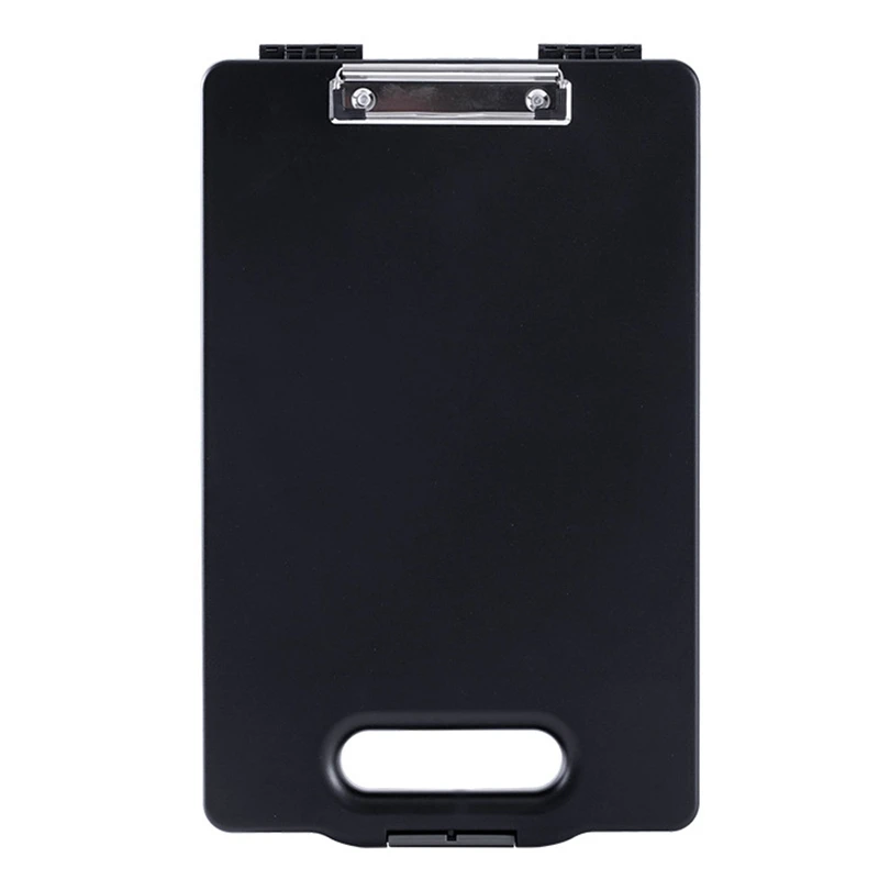 A4 Plastic Storage Clipboard File Box Case Document File Folders Clipboard Portable Clipboard Storage Case