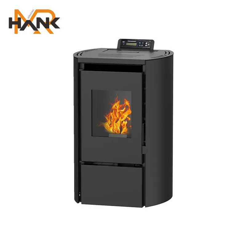 PSC-6R 6KW Modern Portable Biomass Wood Pellet Stove Indoor Burner Fireplace With Remote Control And WiFi For Living Room