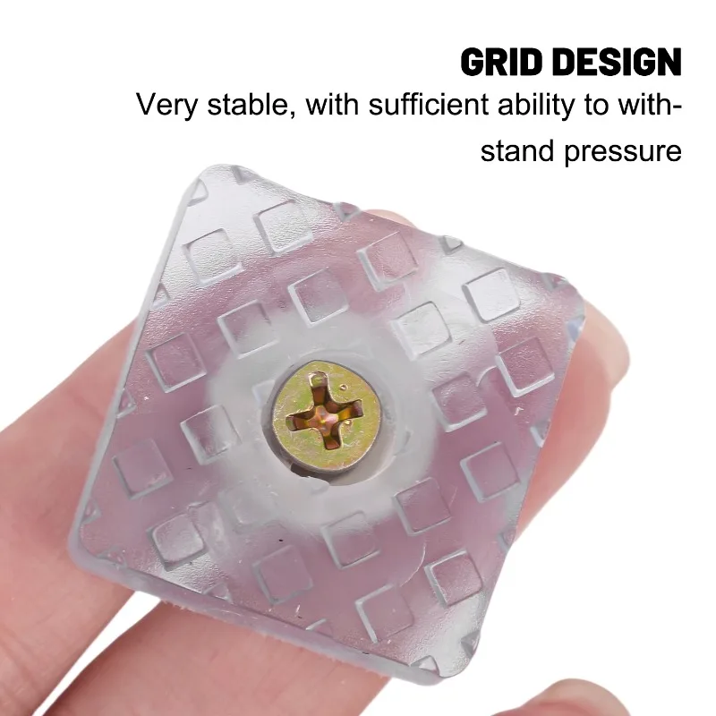 60/2 set trasparente antiscivolo morbido sedia tavolo piede gamba fondo facile installazione antiscivolo scivola protezione del pavimento in legno non rumore vite pad