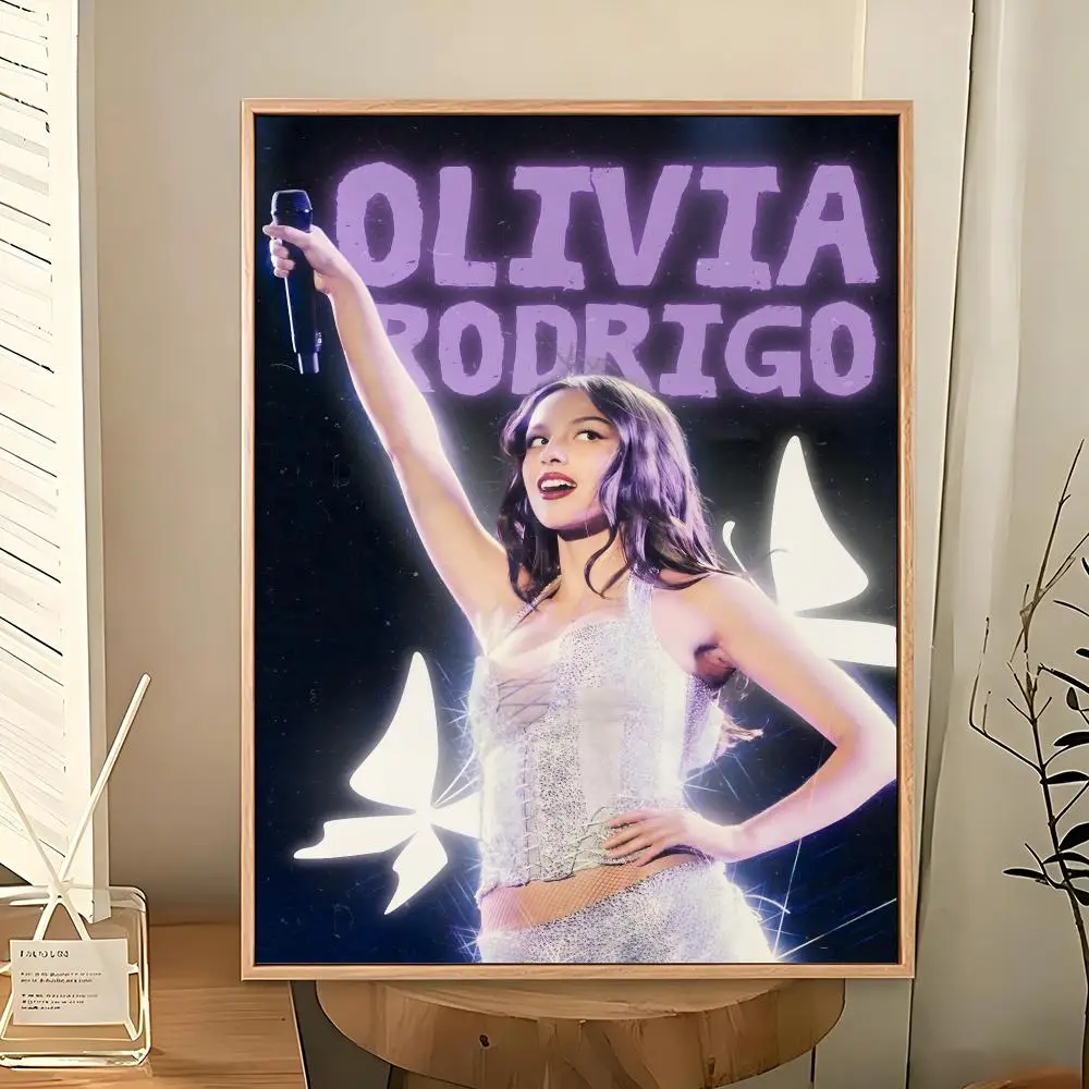 Musik Olivia Rodrigo Pop-Sängerin Poster PP Dekoratives Poster Wasserfester Druck Apartment Studentenwohnheim Büro Café Geschenk – Detail 21
