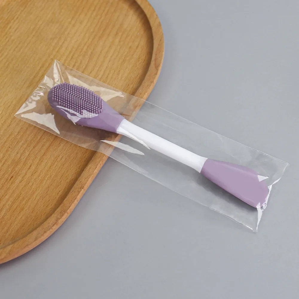 1 قطعة مزدوجة الرأس سيليكون قناع الوجه فرش الوجه المسام فرشاة تنظيف الطين فيلم قضيب النساء تنظيف أدوات العناية بالبشرة