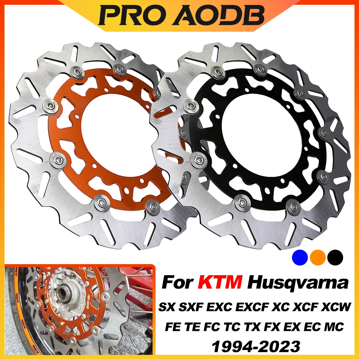 Motorcycle 320MM Front Floating Brake Disc Rotor For KTM EXC EXCF SX SXF XC XCF XCW TPI 125 150 250 300 350 450 500 1994-2023