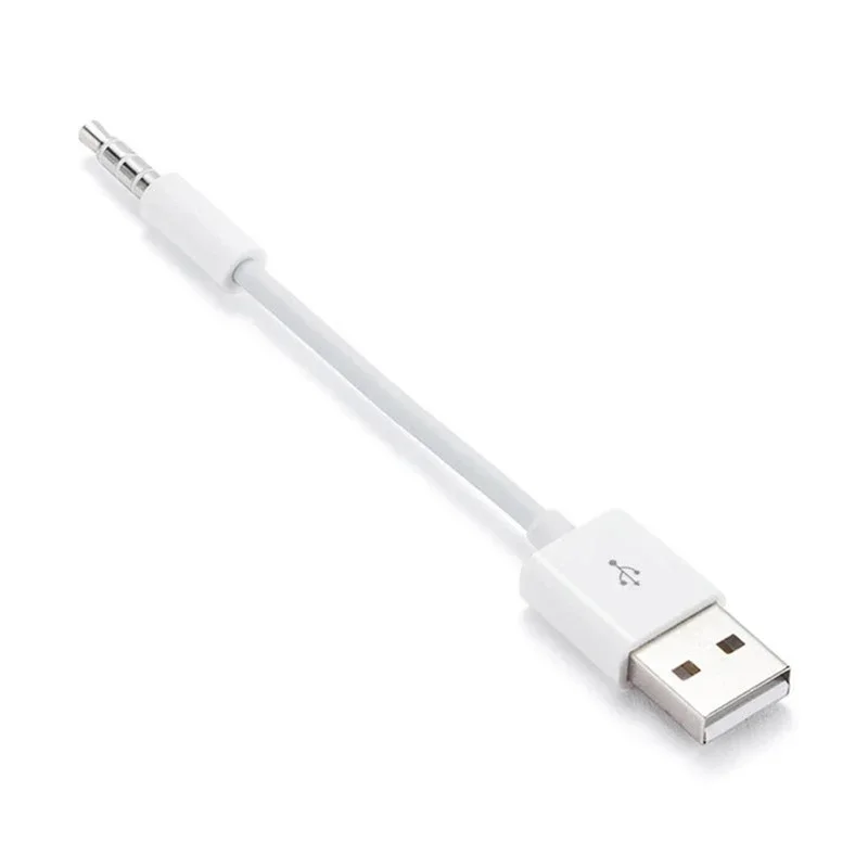 1/2/3PCS USB do 3.5mm Jack kabel do ładowania i synchronizacji danych kompatybilny dla Ipod Shuffle 3/4/5/6/7th generacji przewód ładowarki do