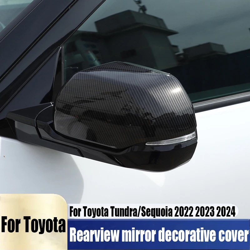 

For Toyota Tundra/Sequoia 2022 2023 2024 rearview mirror protective cover car exterior decoration products ABS material