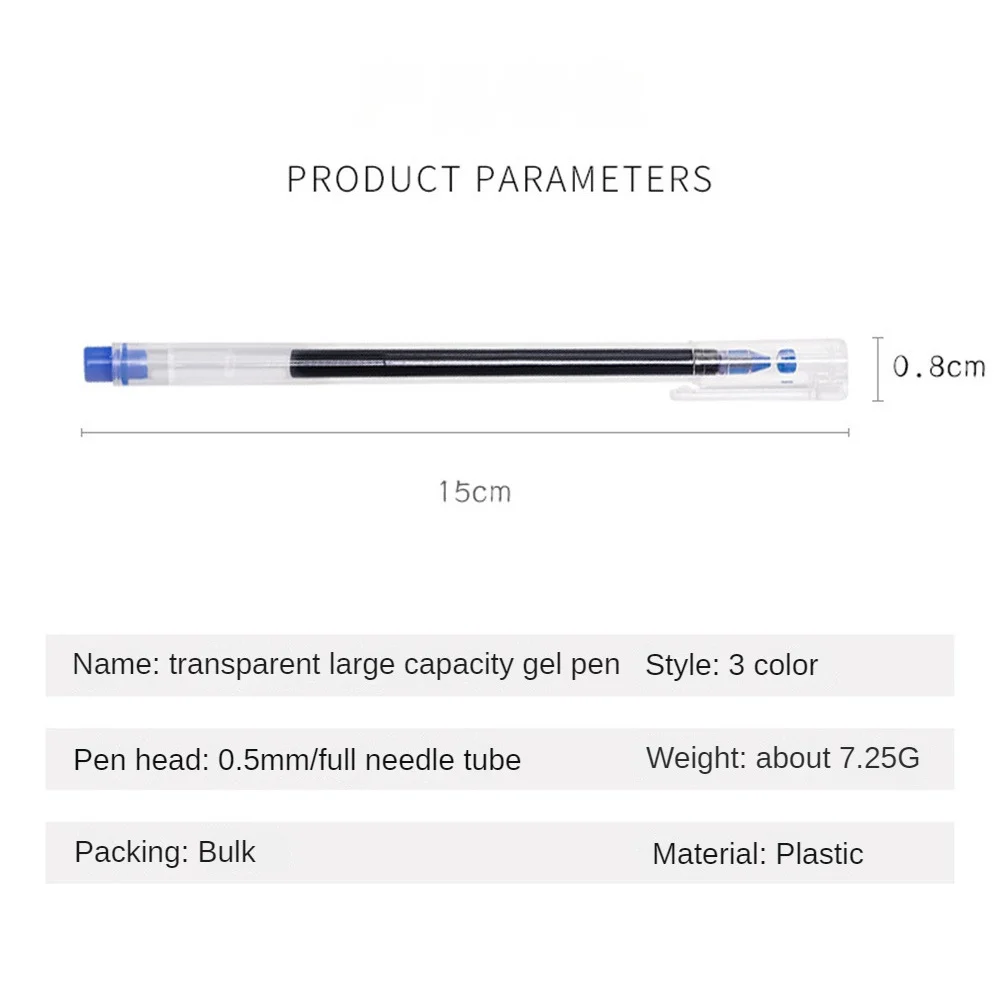 Bolígrafo negro cómodo y estable anticaída, fácil de llevar, almacenamiento de tinta de gran capacidad, papel no fácil de rayar, suministros para estudiantes