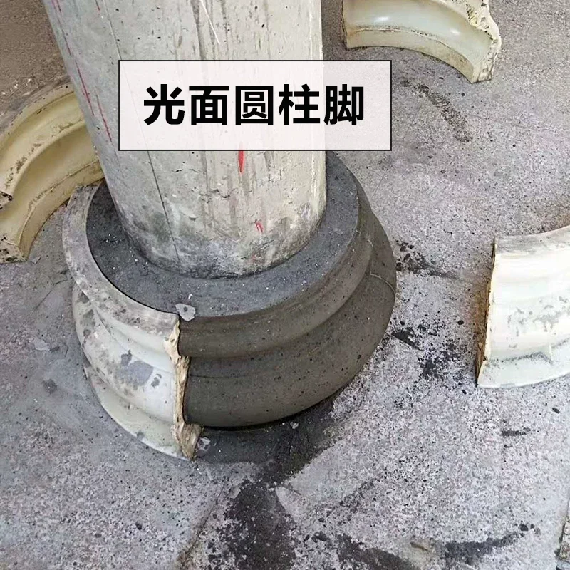 Roman Column Cylinder Mold with Pedestal and Capital Models, Thickened Plastic Cement Products for Villa Building Formwork