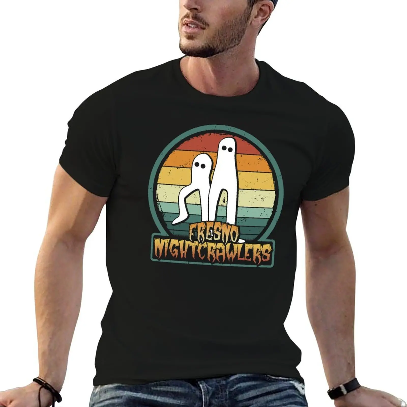 

t man Nightcrawlers shirts shirt for man funny t t Fresno cotton graphic - Retro Cryptid shirts Gift T-Shirt luxury