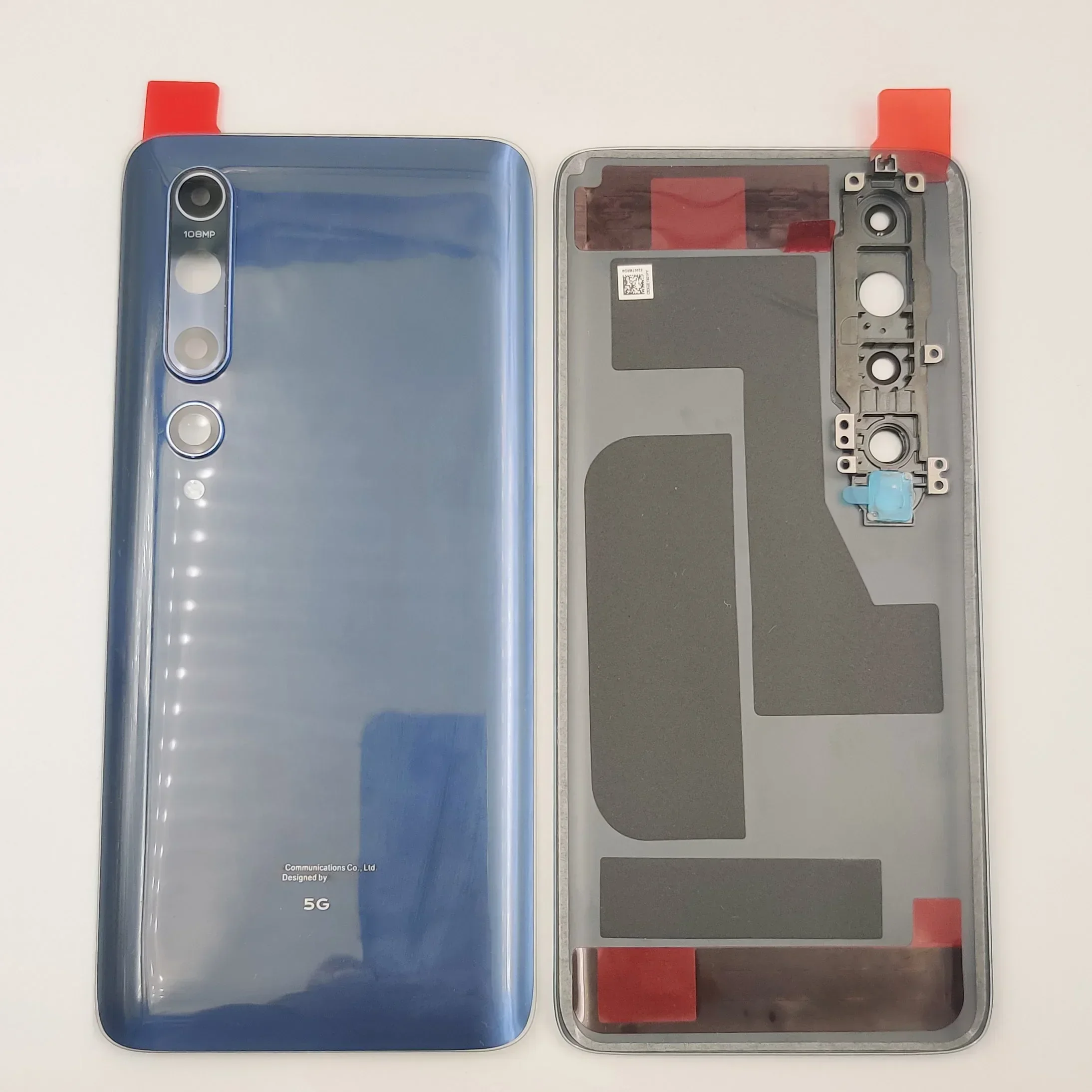 Glass Back Lid Door For Xiaomi Mi 10 5G Battery Cover Rear Housing Panel Case Shell With Camera Frame Lens Adhesive