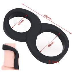 100% silicone double ring for Cock  Penis Delay Ring, Male seminal lock ring cockring Sex Toy for man, Sex Products