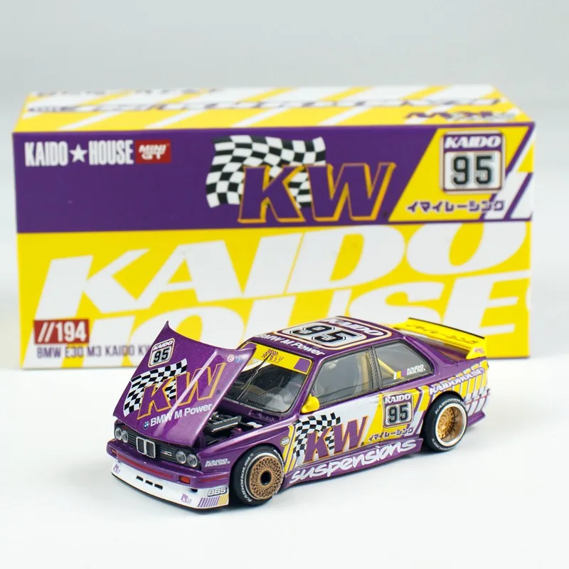 Diecast Kaido House MINIGT 1:64 Scale BMW M3 E30 V1 Alloy Car Model
