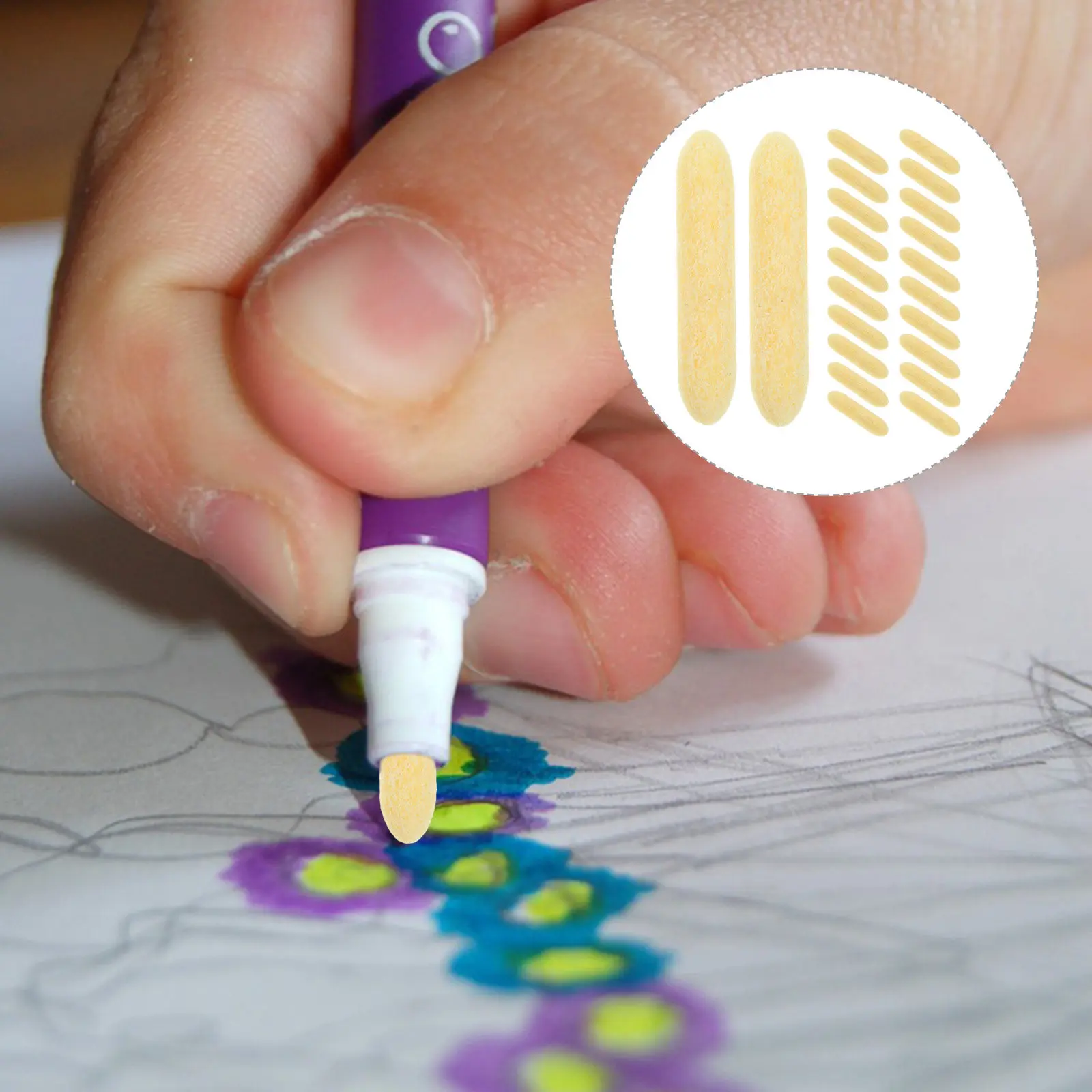 

25 Pcs Paint Pen Oil Tips Multifunctional Nibs Universal Replacement Marker Markers