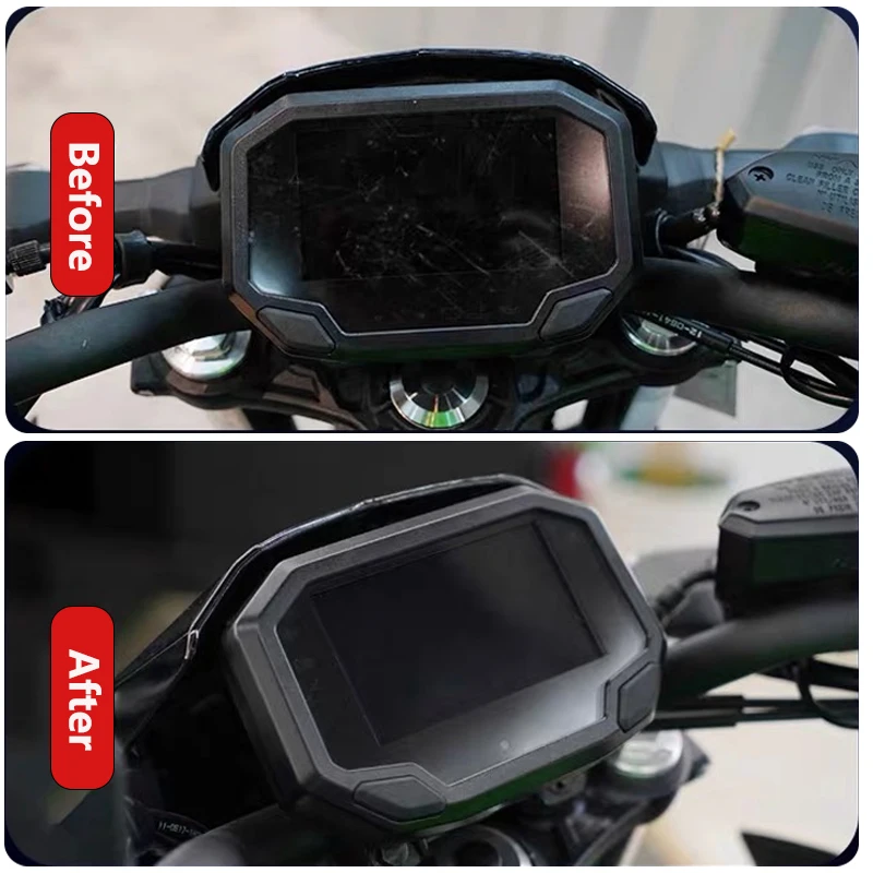 For Kawasaki ZX-6R 636 ZX-4R ZX-4RR ZX-10R ZH2 Motorcycle Accessories Sun Visor Cover Screen Instrument Protector Sunshade film