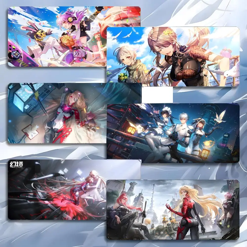 sci-fi character model T-Tower of Fantasy Nemesis Mouse Pad Mousepad Large Gaming LockEdge Thickened PC Table Desk Mat