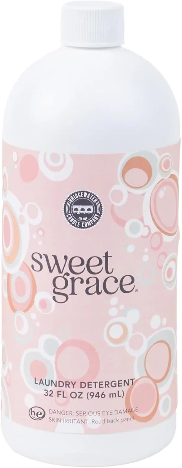 

Жидкое моющее средство для стирки Sweet Grace с ароматом, 32 унции | Глубокая очистка и стойкий аромат для одежды