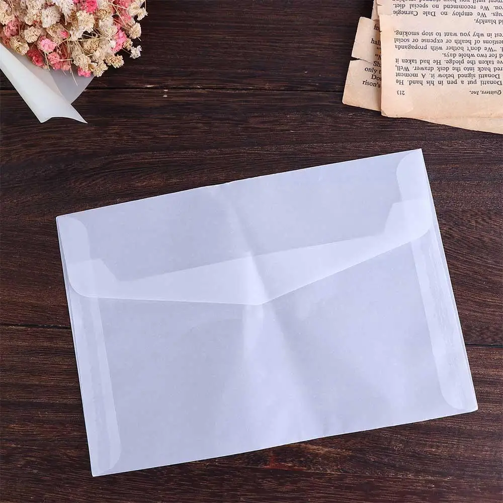 Creativity Invitation Vintage Wedding Office Supplies Paper Envelopes Set Translucent Paper Letter Paper Transparent Envelope