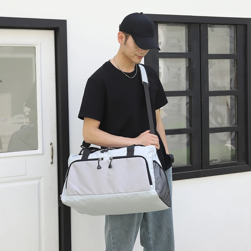 

Gym Bag with Shoe Compartment and Wet Pocket Carry On Weekender Bag Overnight Bag for Women and Men for Travel Workout Sport