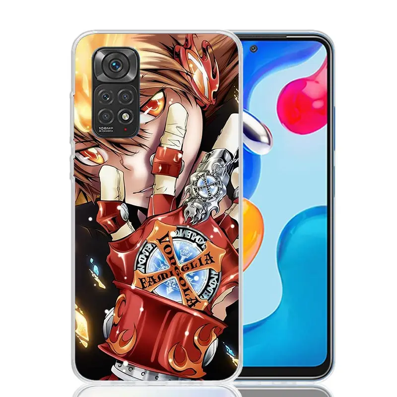 Katekyo Hitman Reborn Phone Case For Xiaomi Redmi Note 13 12S 12 11S 11E 11 Pro Plus 11T 10S 10 9S 9 + 8T 8 7 Art Pattern Cover