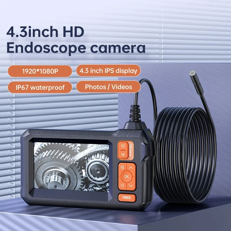 ANESOK C30-M Factory direct C30-M 4.3-inch IPS screen industrial endoscope camera 30m for engine inspection 8mm 2000mAh