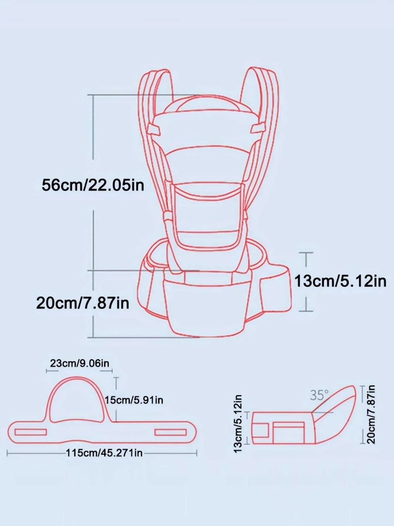 Nieuwe Rekbare Sling Wrap Riem Verstelbare Heup Seat Pasgeboren Outdoor Waterdichte Brestfeed Zachte Structuur Kids Babygordeldrager