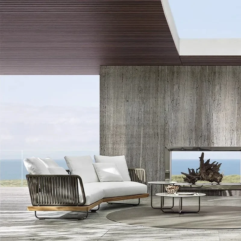 

Усовершенствованные уличные диваны для отеля, акцентный стол для отдыха, садовые диваны для гостиной, модная мебель для отдыха, Arredo Giardino Lshysf