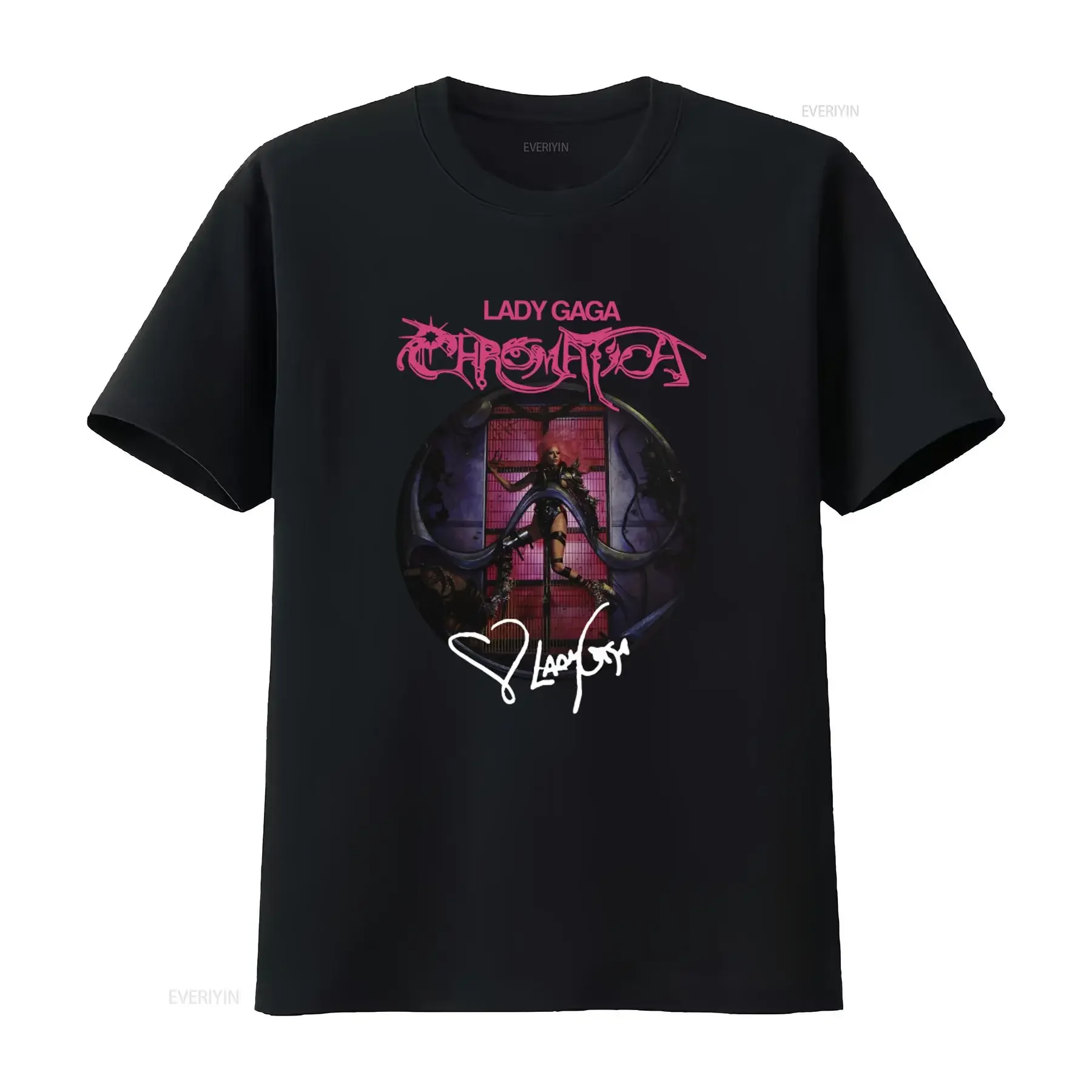 Lady Gaga Chromatica Album Stupid Love Print T Shirt For Fashion Pop Music Fan  vintage Washed fashion streetwear Comfortable